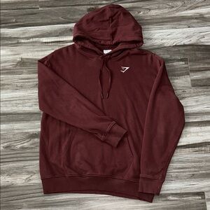 Gymshark Oversized burgundy Training Hoodie